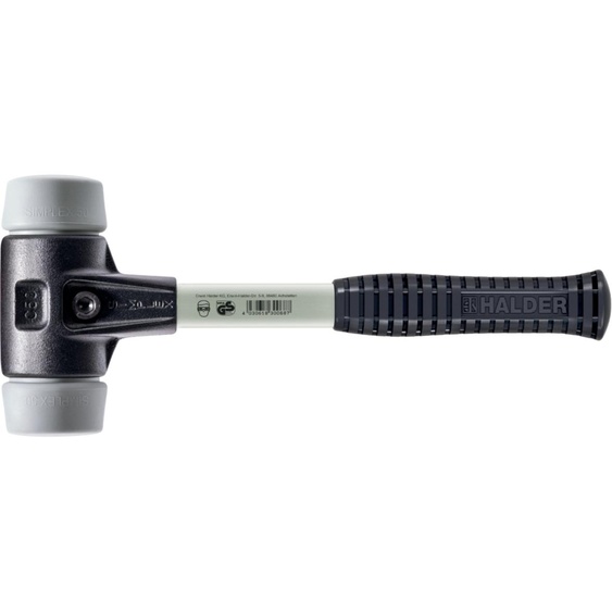 Marteau de protection SIMPLEX avec boîtier TE renforcé et manche en fibre de verre, Ø 80, TPE-mid