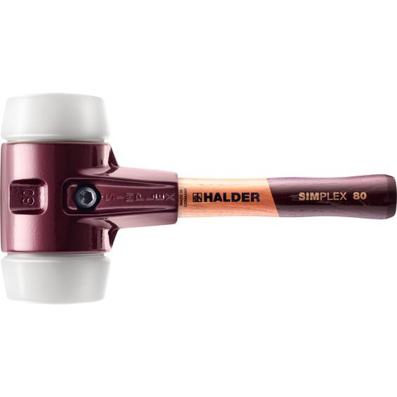 Marteau de protection SIMPLEX avec corps en fonte malléable et manche en bois,Ø 80 / manche 230 mmSuperplastique