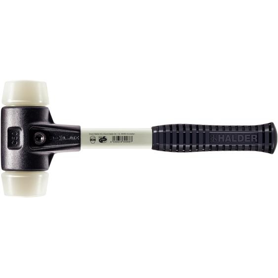 Marteau de protection SIMPLEX, nylon ; avec boîtier renforcé en fonte malléable et manche en fibre de verre | D=60 mm | 3708.060