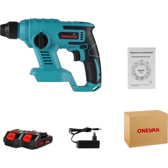 Marteau électrique, puissance 1000W, fréquence 8600 IPM , 2 batteries 1 prise EU