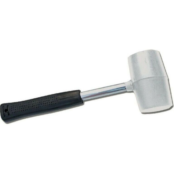 Marteau en caoutchouc 90 mm Marteau de bricolage Marteau à carreaux Marteau en caoutchouc Manche métallique MLG9MB