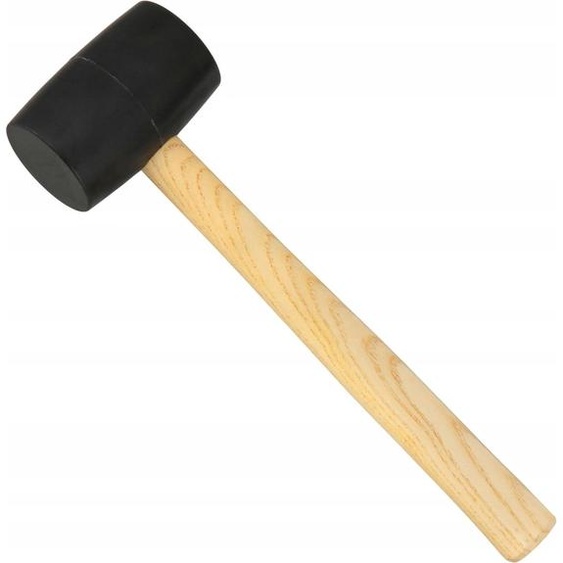Marteau en caoutchouc avec manche en bois