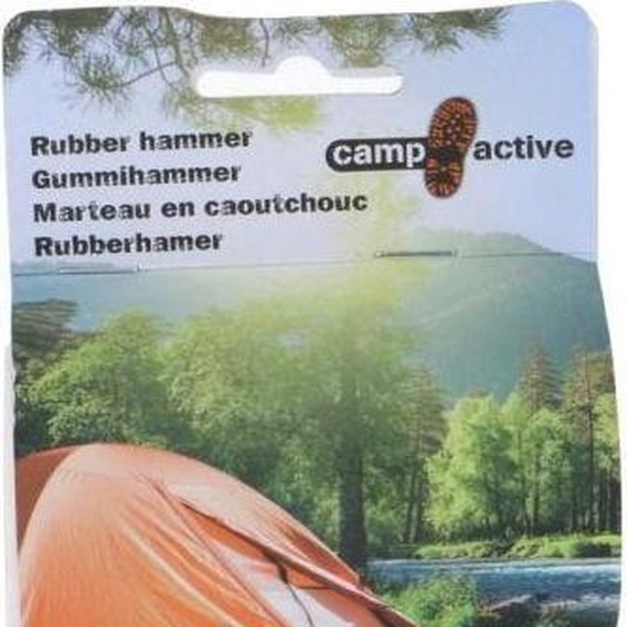 Marteau en caoutchouc Camp Active pour le camping - Marteau de tente avec tête en caoutchouc et poignée métallique - idéal pour enfoncer des piquets, des bâches et des accessoires de plein air - robuste, léger et maniable, Redcliffs