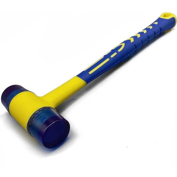 Marteau en caoutchouc de 30 mm, marteau à frapper antidérapant et anti-recul, idéal pour le travail du cuir, la bijouterie et le modélisme, longueur 260 mm