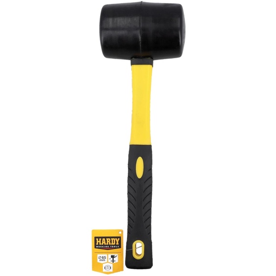 Marteau en caoutchouc Hardy Gummihammer, 65 mm, série 92, modèle Campinghammer, poids approximatif : 0,9 kg