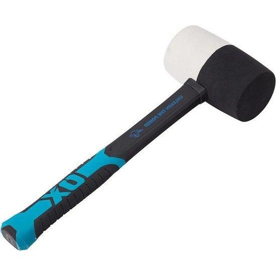 Marteau en caoutchouc noir et blanc, 24 oz