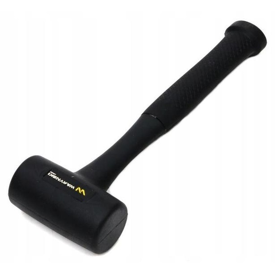 Marteau en caoutchouc Waryński, sans vibrations, poids 680 g, avec manche en fibre de verre