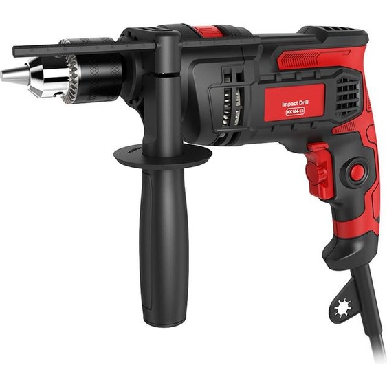Marteau perforateur Impact 850W 3000 t/mn électrique manuel avec poignée rotative à 360° et 2 modes en 1 jauge de profondeur pour le perçage de la maçonnerie en acier et du bois en béton