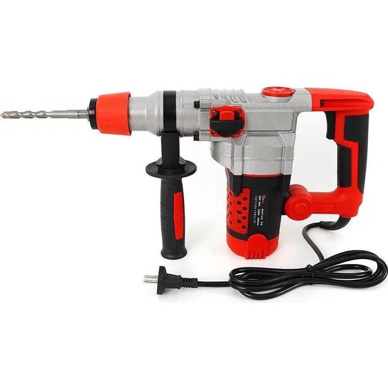 Marteau perforateur - Marteau de démolition - 2200 W - 0–930 tr/min - 220 V CA - 50 Hz - Prise UE - 6,8 kg - Rouge
