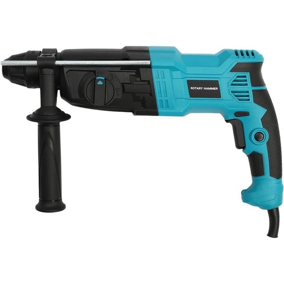 Marteau perforateur - Perceuse à percussion - 800 W - 26 mm dans le béton - 1 200 tr/min - Moteur tout cuivre - Poignée pivotante à 360°
