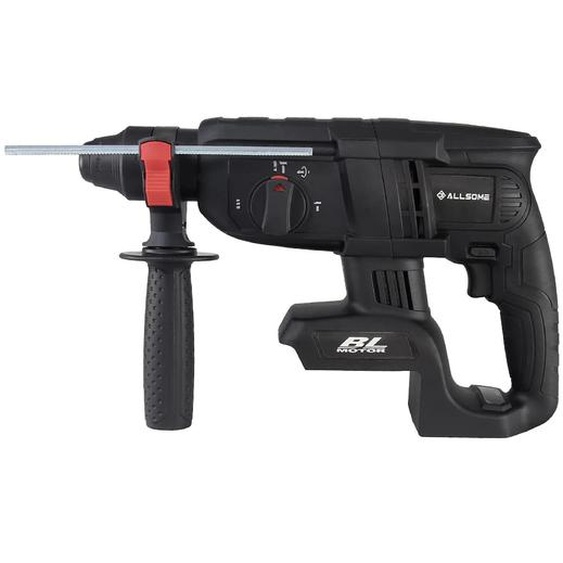 marteau perforateur sans fil 21V sans balais, vitesse de rotation à vide de 1200 tr/min, diamètre de perçage maximal de 26 mm, sans batterie, rayon vert