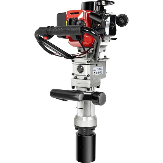 Marteau-piqueur à essence portable, moteur de 1200 à 2200 tr/min, utilisations polyvalentes, couleur noire