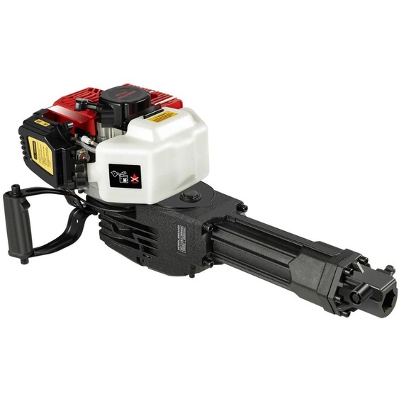 Marteau-piqueur pour béton, 52 cc, 1900 W, rouge - Fonctionnement à essence