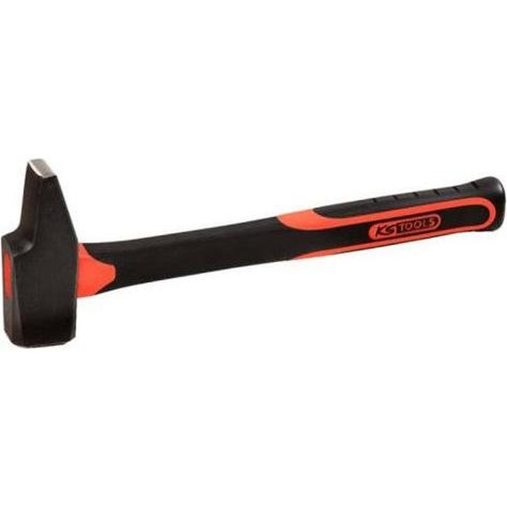 Marteau Rivoir, Tête 1 kg, Manche Tri-matière, Acier Haute Résistance, KS Tools