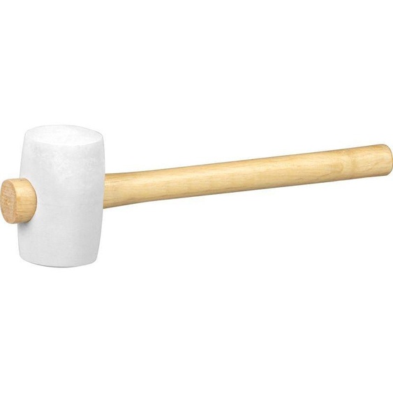 Marteau Strend Pro, 450 g, en caoutchouc, tete blanche, manche en bois