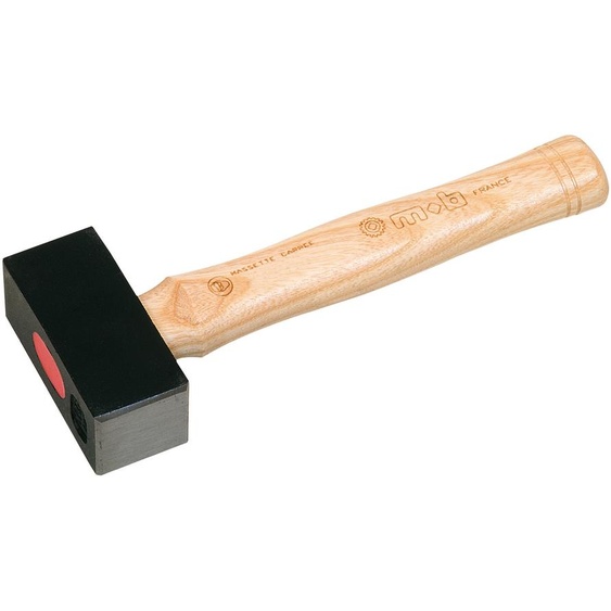 Massette carrée 1,25 kg manche bois hickory 260 mm MOB 0127120301