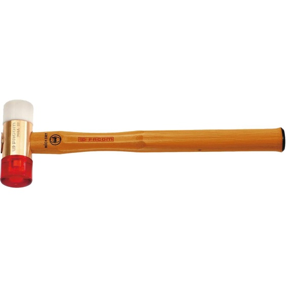 Massette corps acier à embouts interchangeables 32mm - FACOM - 208A.32CBA