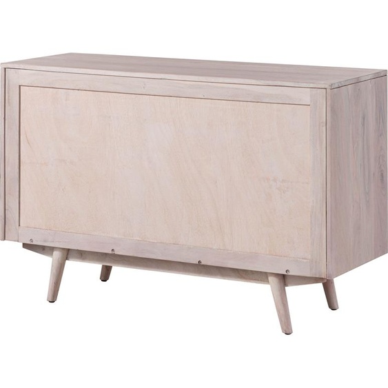 MASSIVMOEBEL24 | Buffet en bois dacacia laqué blanc MOSAYK #212