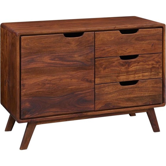 MASSIVMOEBEL24 | Commode 90x40 Palissandre laqué Noisette MALMÖ 2 #104