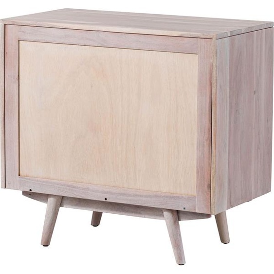 MASSIVMOEBEL24 | Commode en bois dacacia laqué blanc MOSAYK #213