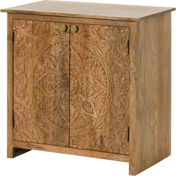 MASSIVMOEBEL24 | Commode en bois de Manguier 80x48x78 naturel laqué KASHMIR #208
