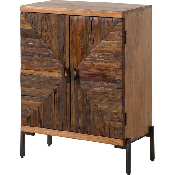 MASSIVMOEBEL24 | Commode en Bois de récupération 72x98x40 naturel laqué LYON #100