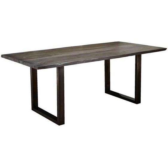 MASSIVMOEBEL24 | Table à manger 180x90 Palissandre laqué Smoked oak FREEFORM #0303