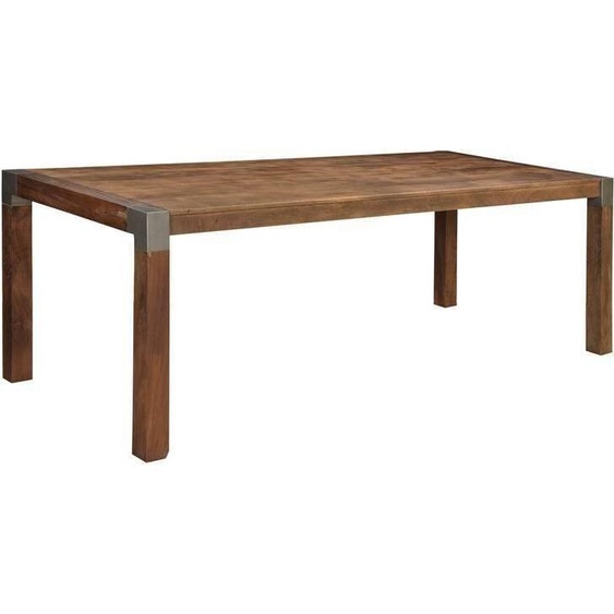 MASSIVMOEBEL24 | Table à manger 180x95 Manguier laqué Brun AMSTERDAM #14