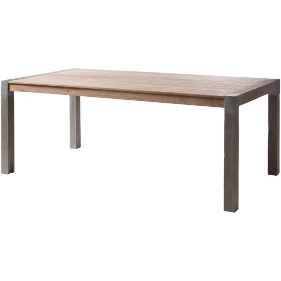 MASSIVMOEBEL24 | Table à manger en bois dacacia 180x95x76 laqué AMSTERDAM #114
