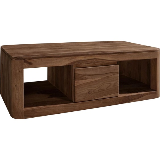 MASSIVMOEBEL24 | Table basse 118x65 Palissandre teinté Smoked cherry TORONTO #152