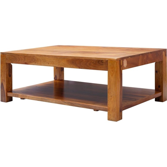 MASSIVMOEBEL24 | Table basse 120x75 Acacia laqué Miel OXFORD #0318