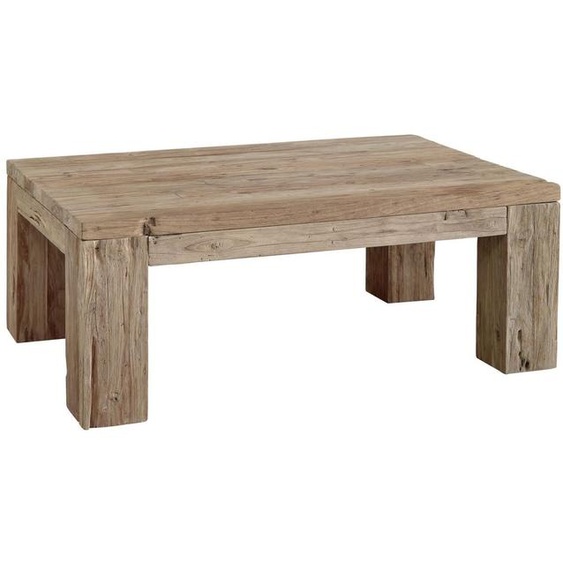 MASSIVMOEBEL24 | Table basse 120x80 Teck brut Teck naturel BASSANO #105