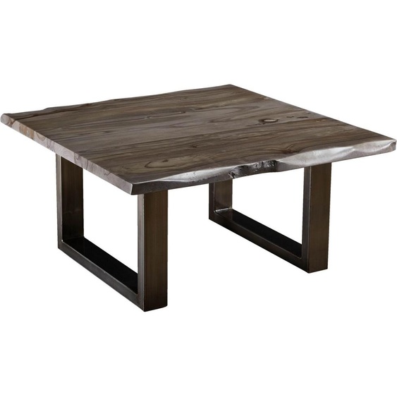 MASSIVMOEBEL24 | Table basse 90x90 Palissandre laqué Smoked oak FREEFORM #0317