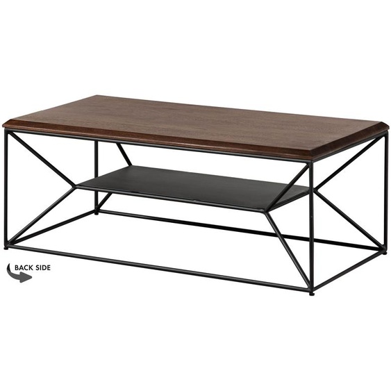 MASSIVMOEBEL24 | Table de Salle de Séjour en bois de Manguier 110x55x43 marron huilé LOUNGE COLLECTION #100