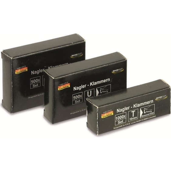 MASTERPROOF Jeu de pinces à clouer, 500/500/1000 pièces