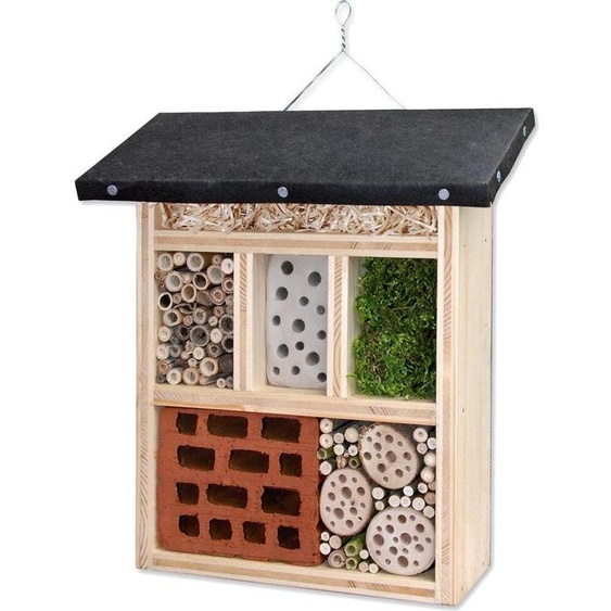matches21 Hôtel pour insectes en kit Hôtel pour insectes utiles en bois massif à remplir soi-même p. enfants kit de bricolage à partir de 12 ans