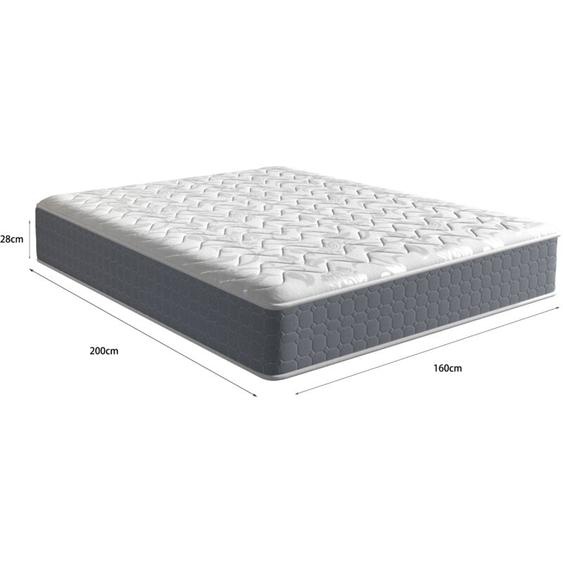 Hobag - Matelas 160x200 cm à Mémoire de Forme - 28cm de Hauteur - Modèle Moderne