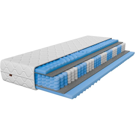 Matelas 180 x 200 cm à ressorts ensachés, effet massant, fermeté moyenne H3 Hyperelastic, 26 cm, confortable, avec housse réversible
