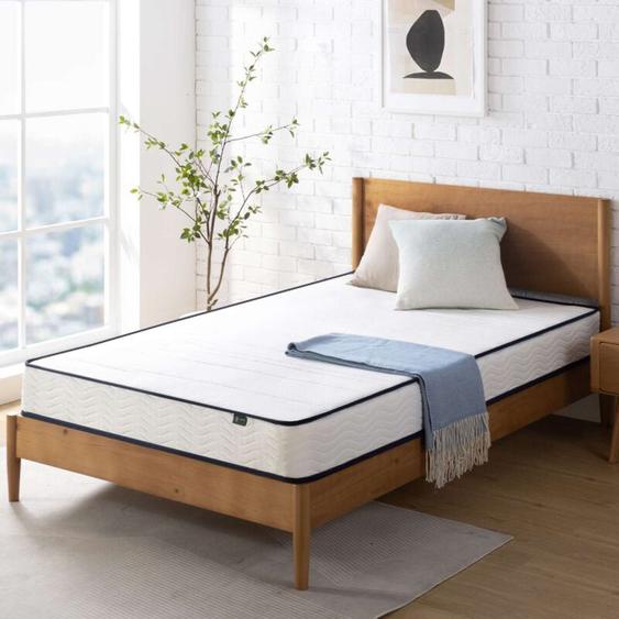 Matelas 90x190 cm, Matelas à ressorts avec mousse de confort, Matelas orthopédique avec support ergonomique, Épaisseur 15cm