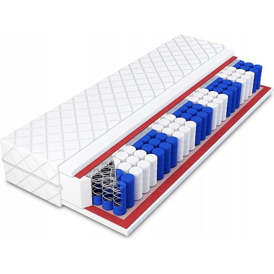 Matelas 90x200 cm | Matelas H3 | Matelas mi-dur | Matelas de lit | Matelas à ressorts ensachés | Matelas à ressorts ensachés | Matelas Confort | avec 9 zones | avec Coconut | Hauteur 17 cm | Modèle Marocco | Qualité de premier choix