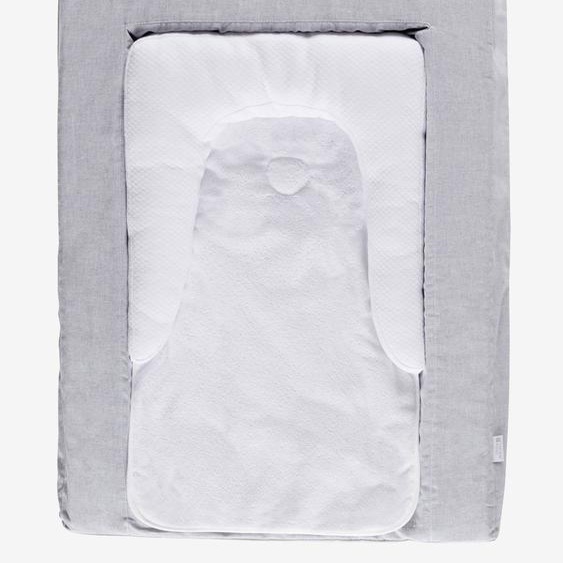 Matelas À Langer Candide Douillet 2 En 1 Blanc/gris