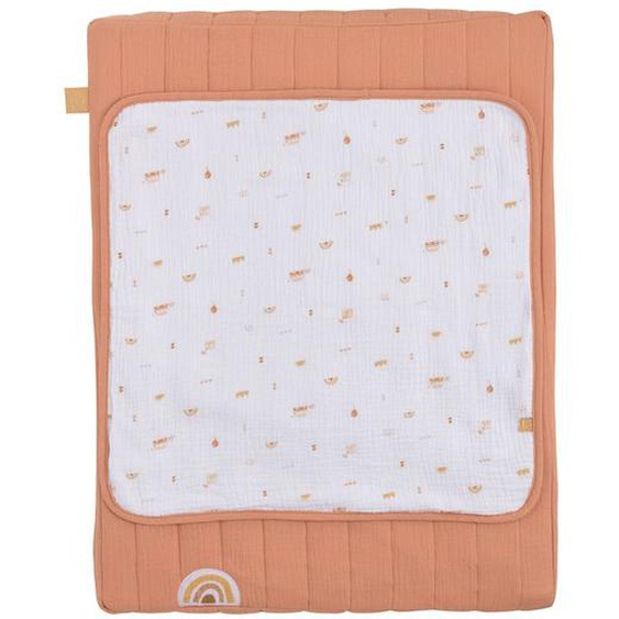 Matelas À Langer Et Serviette Coton - Sunlight Orange