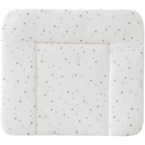 Matelas À Langer Lavable Et Imprimé Étoiles Little Stars Blanc - Gris / Petites Étoiles