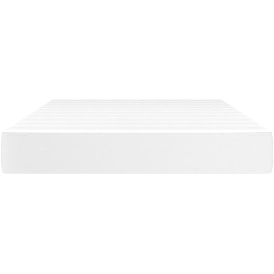 Matelas de lit à ressorts ensachés fermeté moyenne Blanc 120x200x20 cm