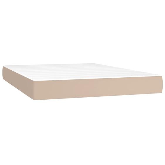 Matelas de lit à ressorts ensachés fermeté moyenne Cappuccino 140x190x20 cm