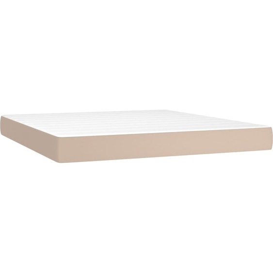 Matelas de lit à ressorts ensachés fermeté moyenne Cappuccino 180x200x20cm