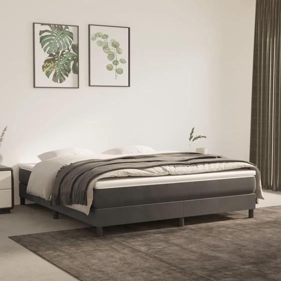 Matelas de lit à ressorts ensachés fermeté moyenne 152x203x20 cm velours