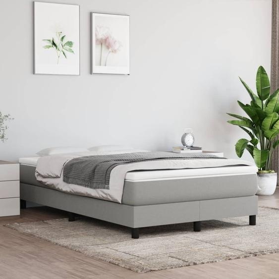 Matelas à ressorts ensachés gris clair 120x200x20 cm Tissu , Matelas à ressorts ensachés Design 2024