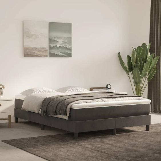 Matelas de lit à ressorts ensachés fermeté moyenne 120x210x20 cm velours