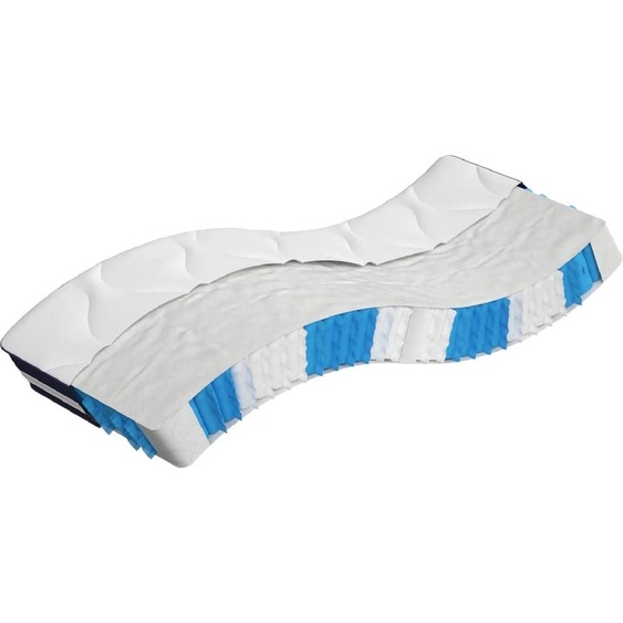 Matelas à ressorts ensachés dureté moyenne 90x200 cm